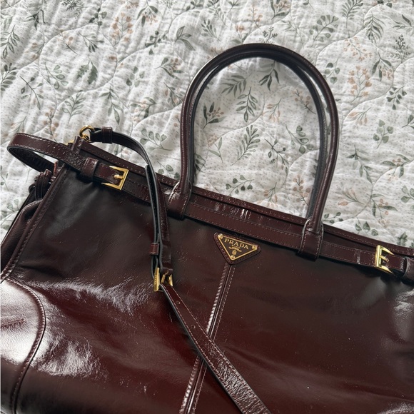Prada Patent Leather Dark Burgundy Bag (price firm) - Picture 8 of 8